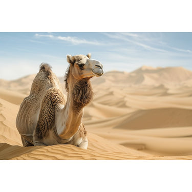 Camel Desert Canvas